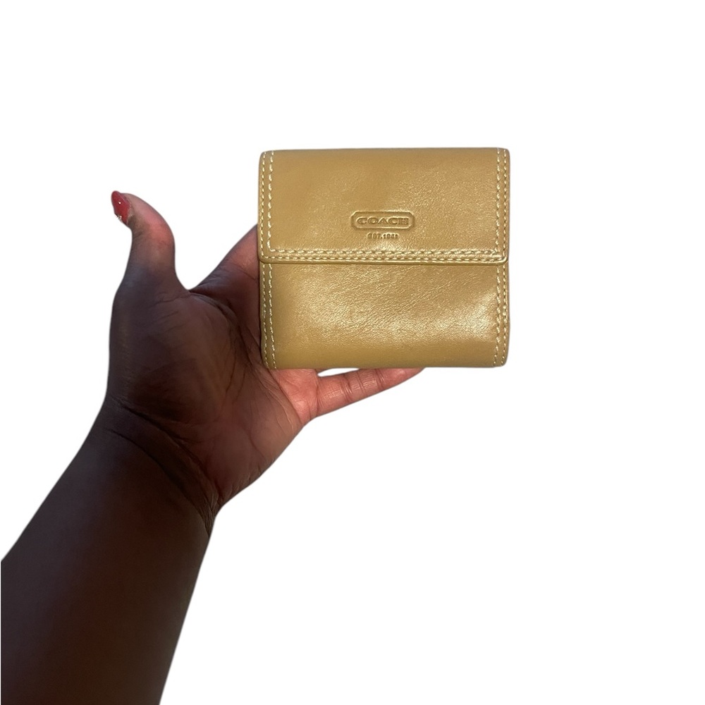 Coach Tan Leather Wallet